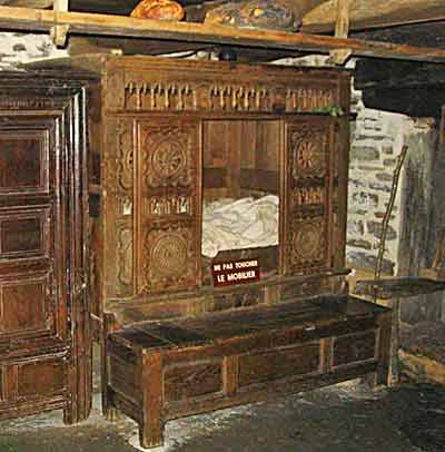 An example of the sort of box-bed that was in Catherine's room.
